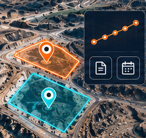 Mapped auction blocks and auction status panel